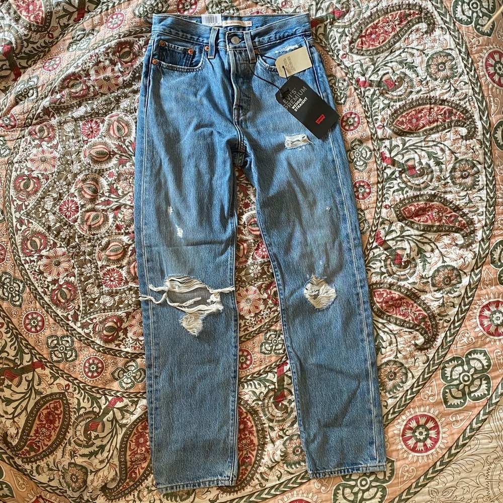 Levi’s wedgie high rise jeans
